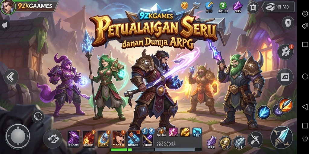 Gameplay menarik dan aksi seru dalam 9ZKGAMES.