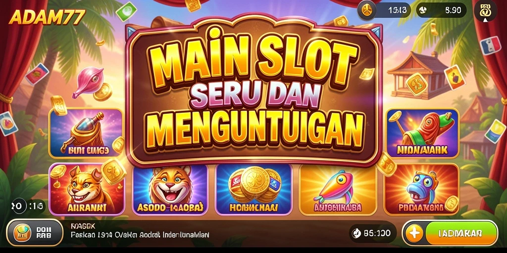 Tampilan gameplay menarik di ADAM77 saat bermain Slot.