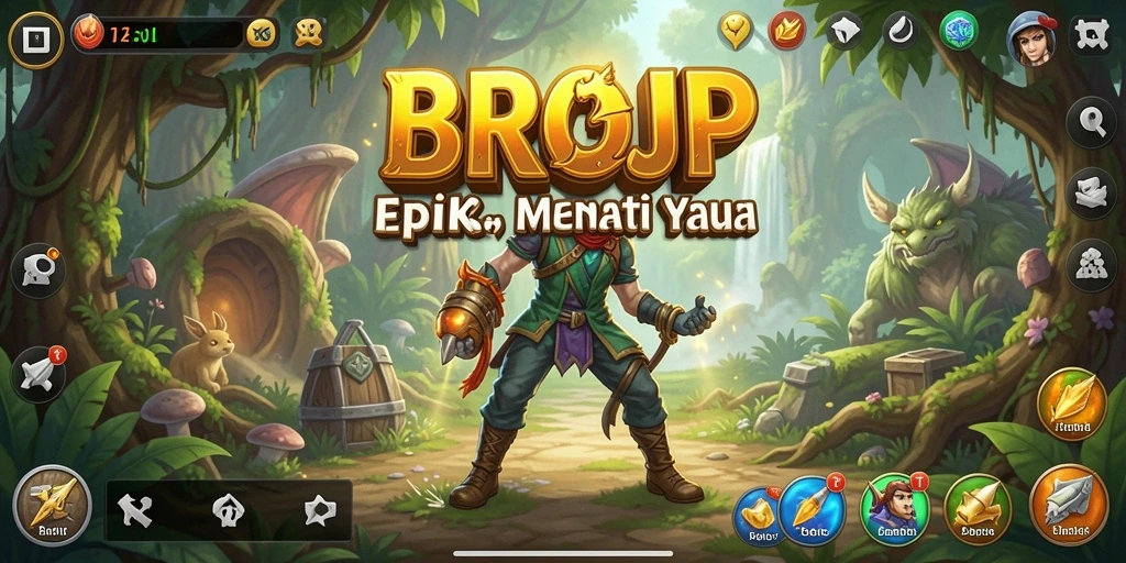 Screenshot dari gameplay <strong>BROJP</strong> yang menampilkan petualangan seru.