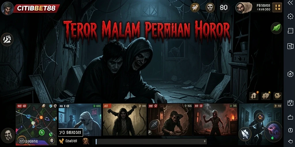 Screenshot CITIBET88 menunjukkan gameplay menegangkan di lokasi angker.