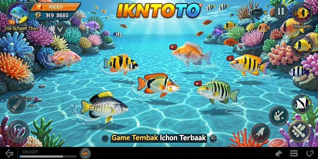 Gameplay seru Tembak Ikan yang penuh warna dan tantangan.