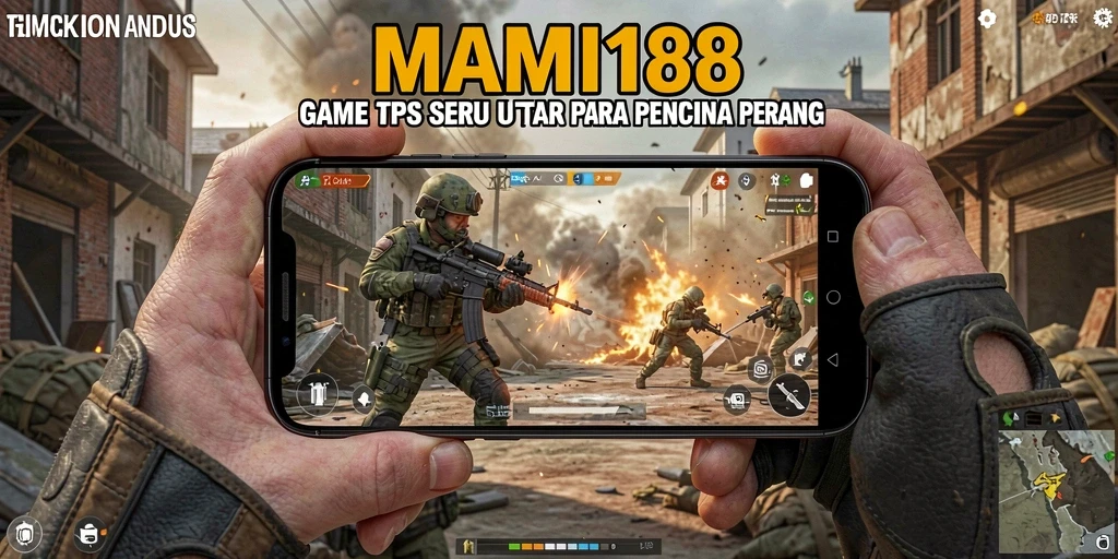 Screenshot MAMI188 menampilkan aksi intens dalam pertarungan TPS.
