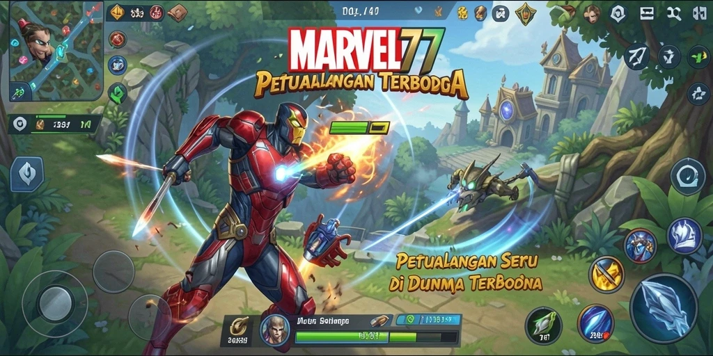 Tampilan luar biasa dari gameplay MARVEL77 yang penuh aksi di dunia terbuka.