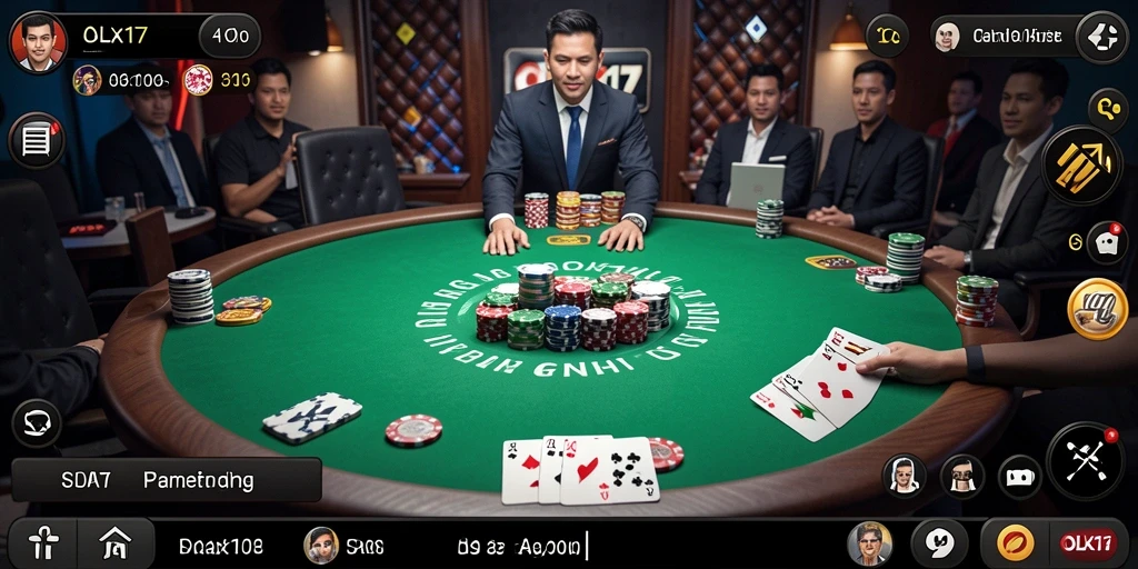 Gameplay seru di OLX17 dengan suasana Poker yang nyata.