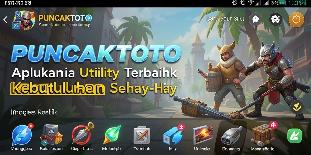 Tampilan aplikasi PUNCAKTOTO yang menarik dan intuitif.