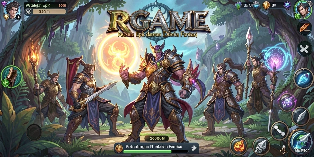 Pengalaman gameplay RPGAME yang mendebarkan dalam misi petualangan.