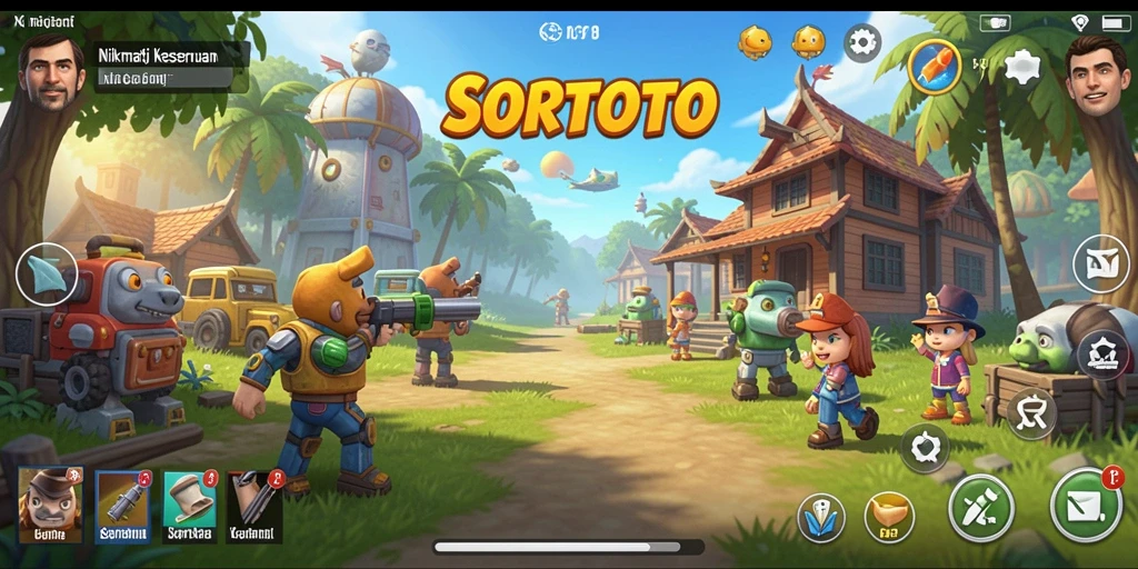 Gameplay SORTOTO yang seru dan menghibur dengan grafis menarik.