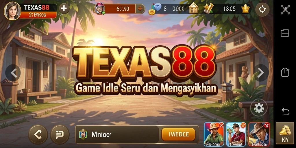 Tampilan gameplay TEXAS88 yang menarik dan menyenangkan.
